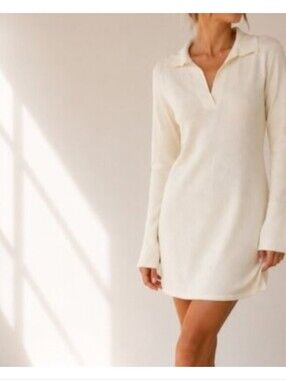 Djerf Avenue Knit Polo Dress